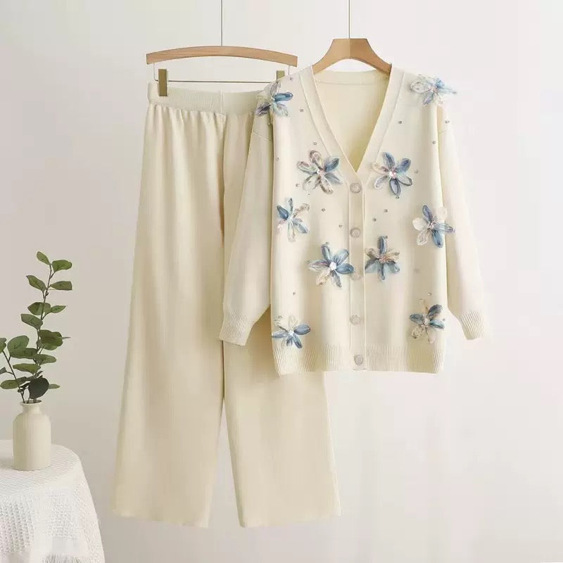 Flowery and bling set